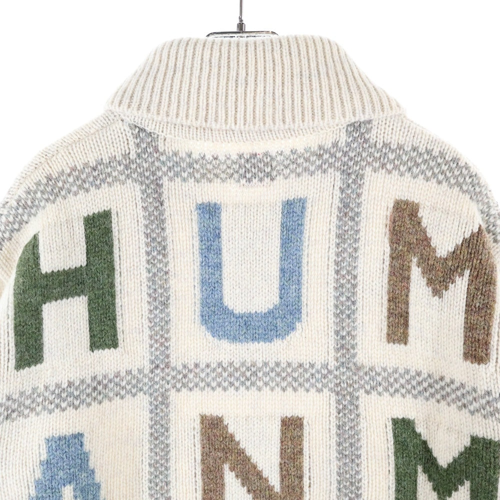 HUMAN MADE(ヒューマンメイド) Animal Half Zip Knit Sweater アニマル総柄 ハーフジップ ニット セーターHM28CS015
