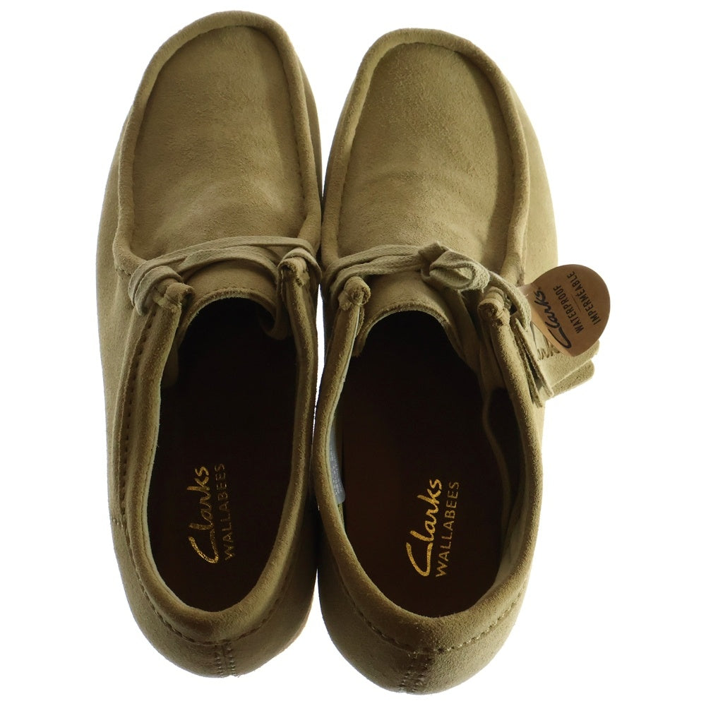 Clarks(クラークス) Wallabee EVO WP ワラビー エヴォ ウォータープルーフ メープルスエード モカシン ローカットスニーカー ベージュ US9/26.5cm 26177834