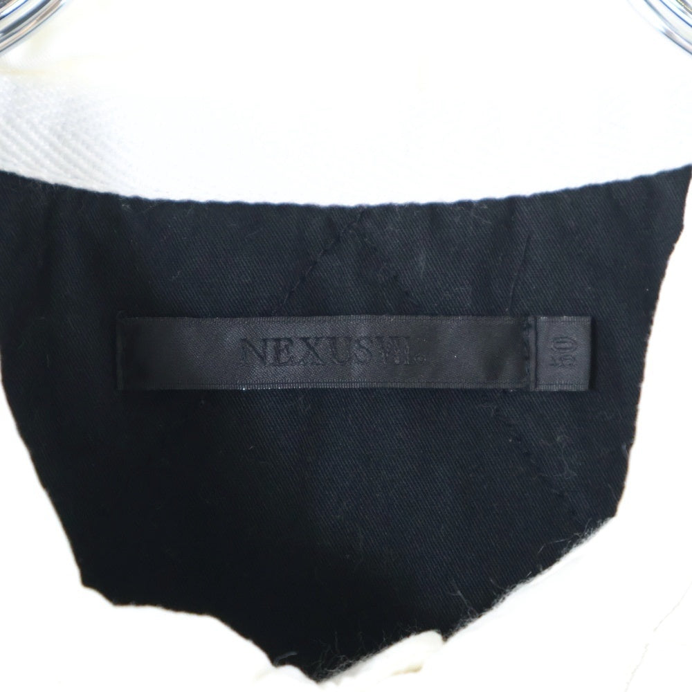 NEXUS7(ネクサスセブン) 07AW × KAWS OriginalFake カウズ オリジナルフェイク ロゴ刺繍 ウール 長袖 ポロシャツ ブラック 07AW-NXKN-001