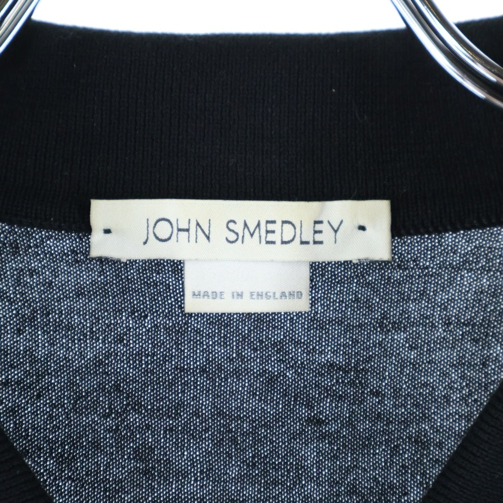 JOHN SMEDLEY(ジョンスメドレー) × NEXUS7 × KAWS OriginalFake カウズ オリジナルフェイク ネクサスセブン カウズ ロゴ刺繍 半袖 ポロシャツ ブラック