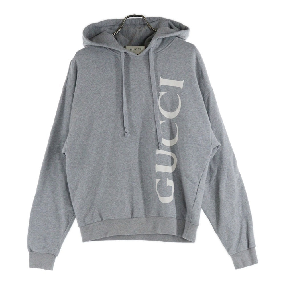 GUCCI(グッチ) Logo Print Hoodie ロゴプリント プルオーバースウェットパーカー フーディー 604974 XJB1C