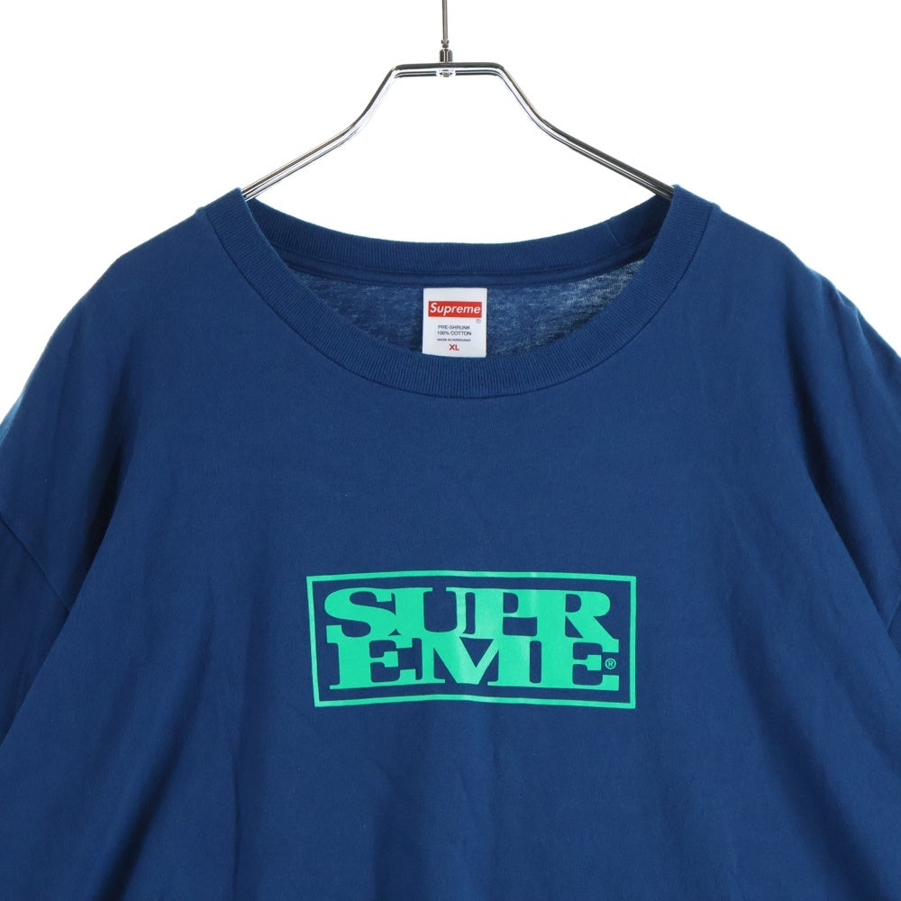 SUPREME(シュプリーム) 24AW Connect Tee コネクト ロゴ クルーネック 半袖Tシャツ カットソー ブルー