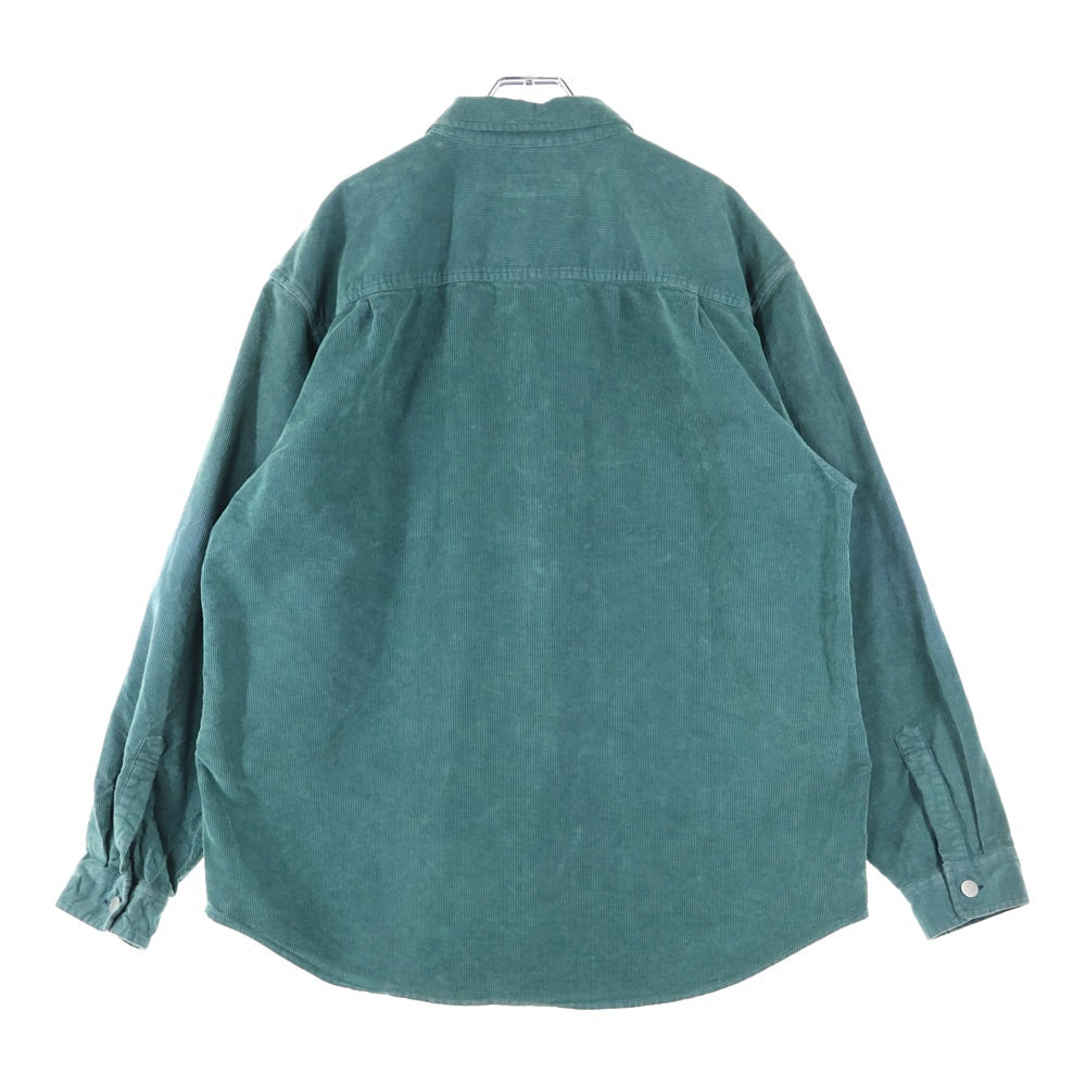 SUPREME(シュプリーム) 25SS Washed Corduroy Shirt ウォッシュド加工 長袖コーデュロイシャツ グリーン