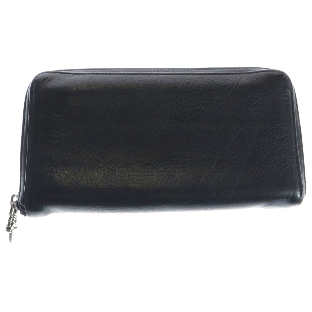 CHROME HEARTS(クロムハーツ) REC F ZIP 3クロス ラウンドジップレザーウォレット 財布 ブラック BCA368