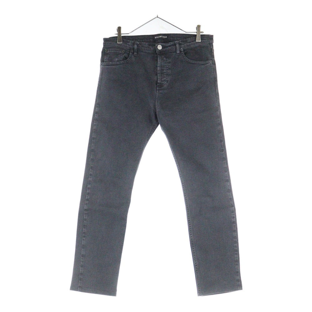 BALENCIAGA(バレンシアガ) 17AW Pre-Owned スリムストレート デニムパンツ スキニー ブラック UP57 2017 02171