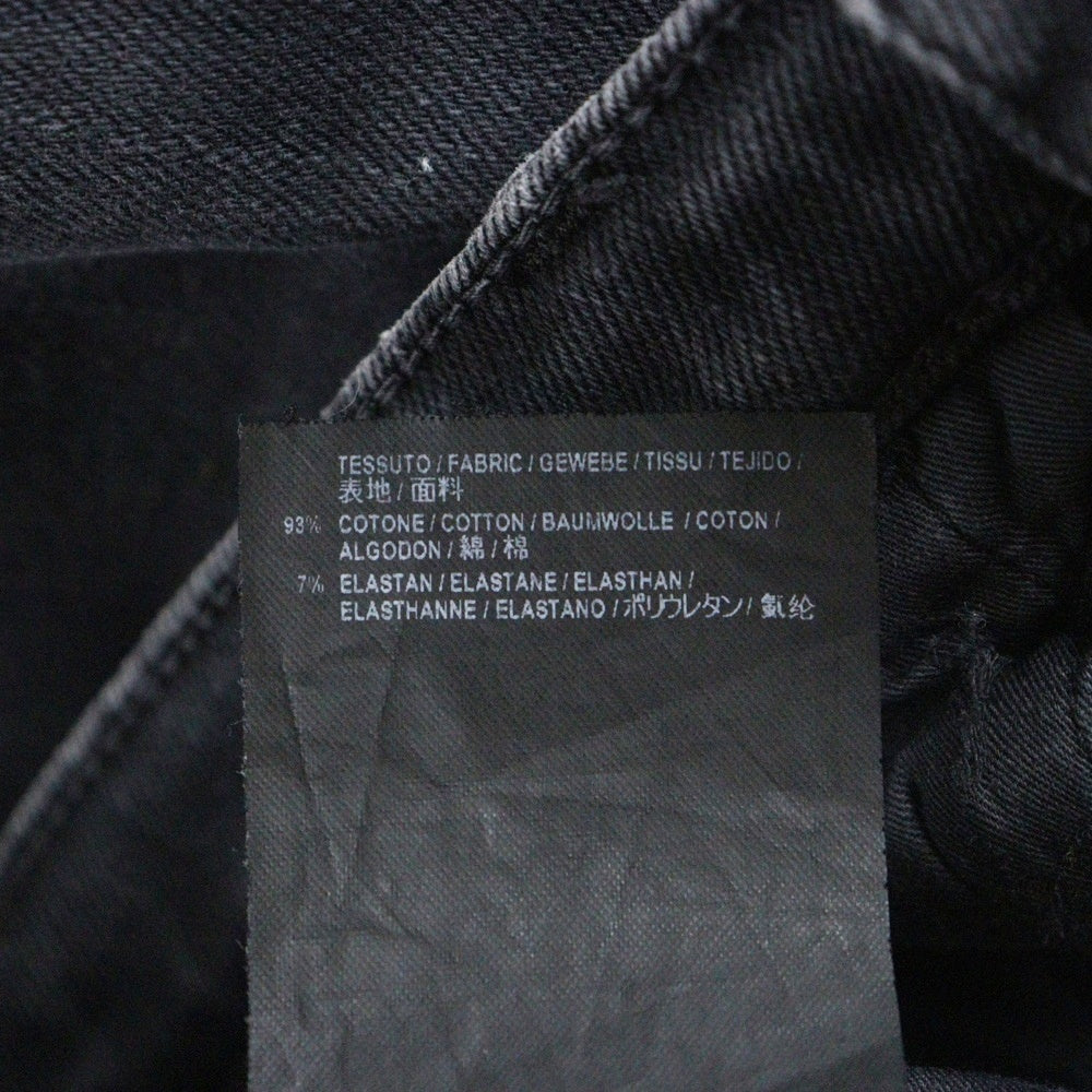 BALENCIAGA(バレンシアガ) 17AW Pre-Owned スリムストレート デニムパンツ スキニー ブラック UP57 2017 02171