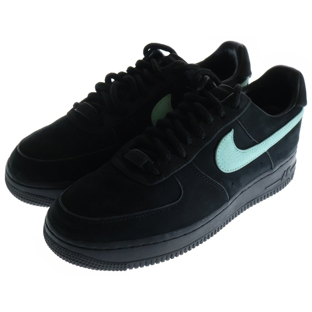 NIKE(ナイキ) ×TIFFANY&CO AIR FORCE 1 LOW 1837 BLACK × ティファニー エアフォース1 ローカットスニーカー ブラック/ブルー US7.5/25.5cm DZ1382-001