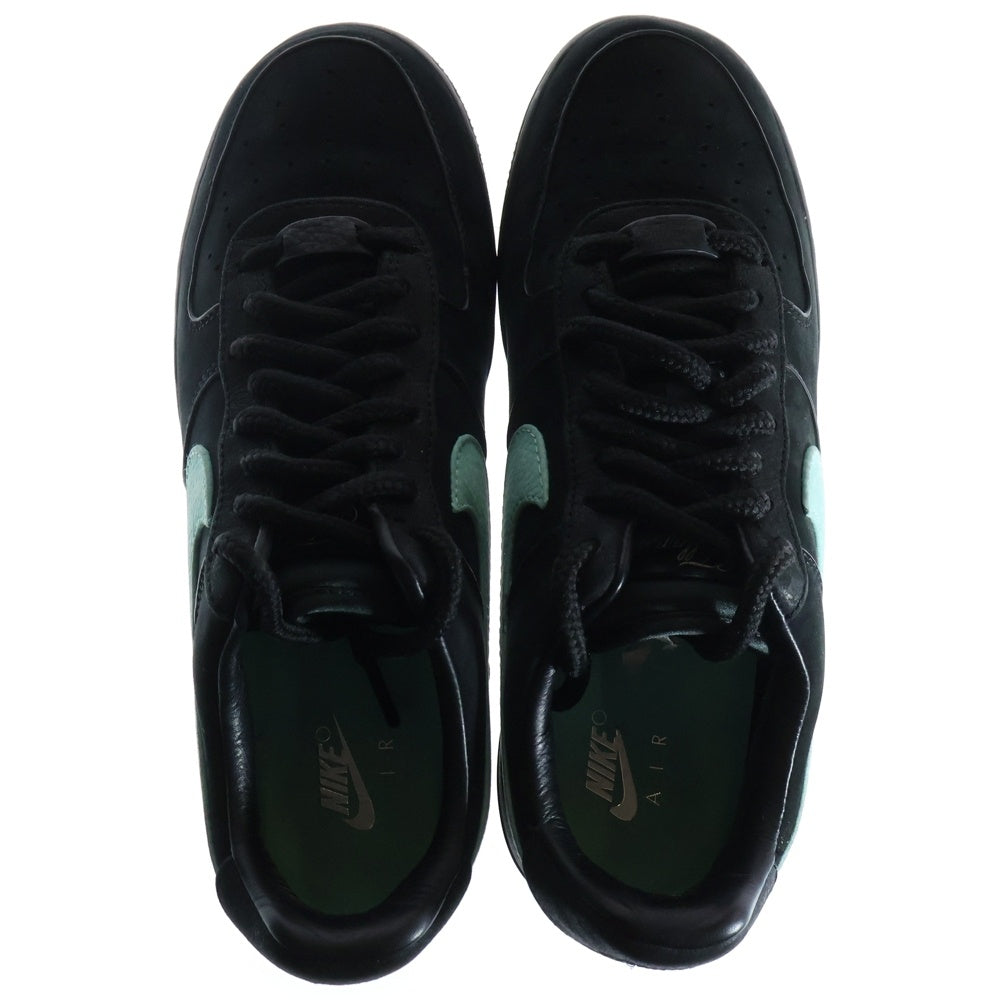 NIKE(ナイキ) ×TIFFANY&CO AIR FORCE 1 LOW 1837 BLACK × ティファニー エアフォース1 ローカットスニーカー ブラック/ブルー US7.5/25.5cm DZ1382-001