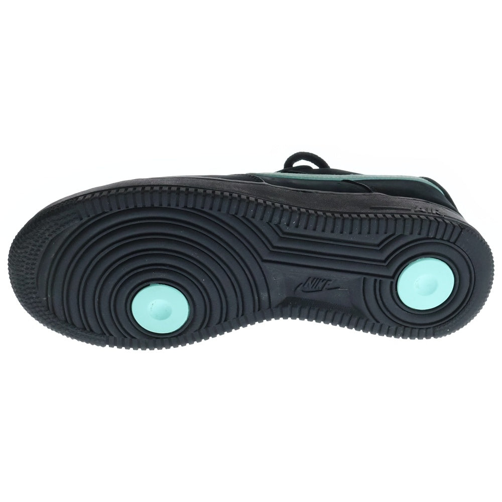 NIKE(ナイキ) ×TIFFANY&CO AIR FORCE 1 LOW 1837 BLACK × ティファニー エアフォース1 ローカットスニーカー ブラック/ブルー US7.5/25.5cm DZ1382-001