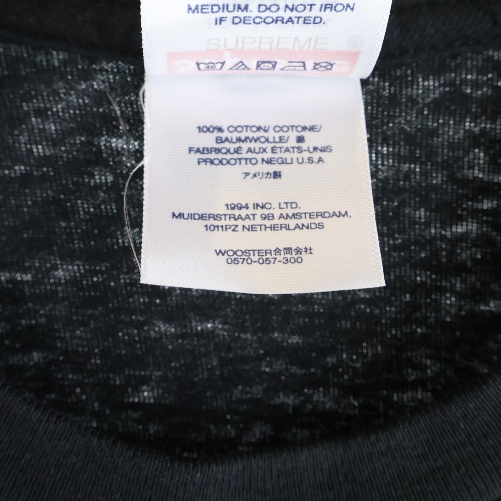SUPREME(シュプリーム) 23FW Mont Blanc Tee フロント ロゴプリント 半袖Tシャツ カットソー Black