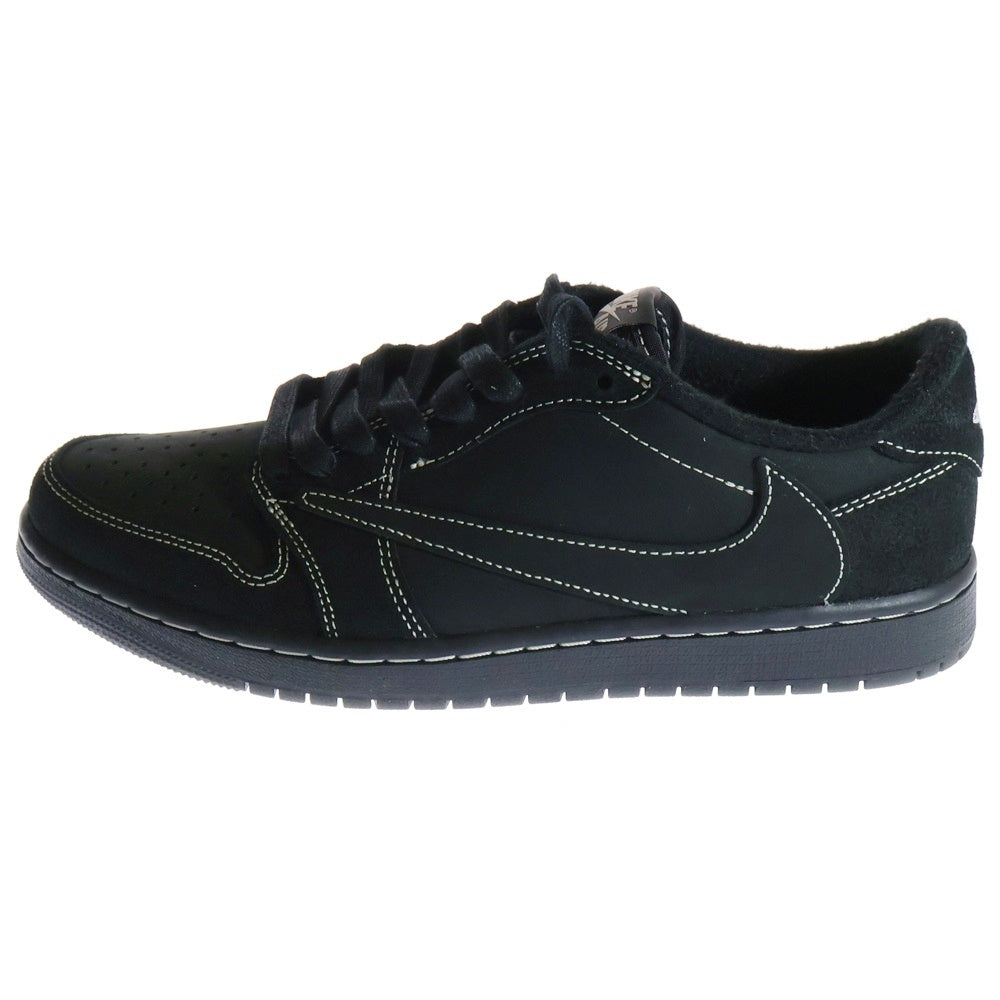 NIKE(ナイキ) ×TRAVIS SCOTT AIR JORDAN 1 LOW OG SP BLACK PHANTOM トラヴィススコット エアジョーダン1 ブラックファントム ローカットスニーカー US8.5/26.5cm DM7866-001