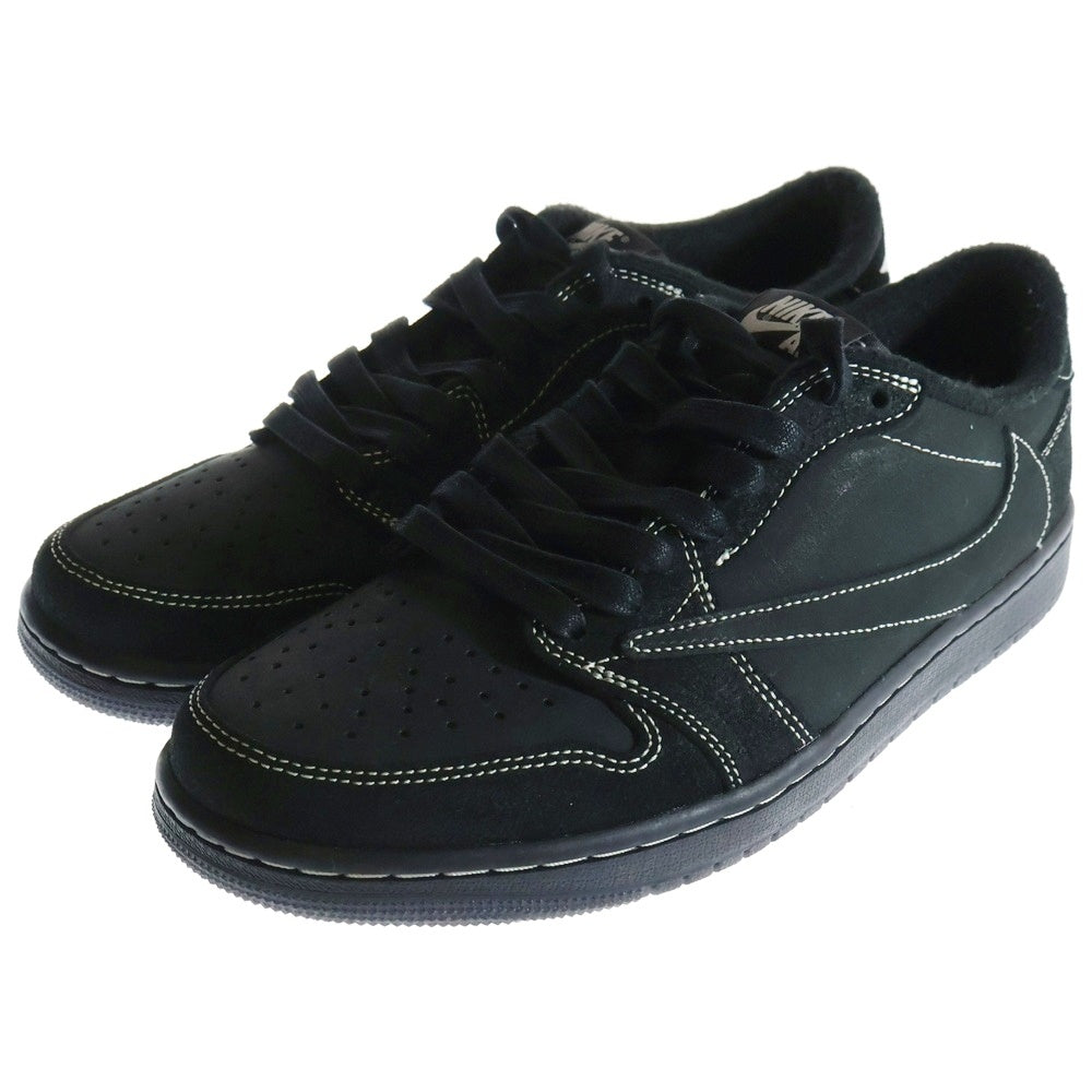 NIKE(ナイキ) ×TRAVIS SCOTT AIR JORDAN 1 LOW OG SP BLACK PHANTOM トラヴィススコット エアジョーダン1 ブラックファントム ローカットスニーカー US8.5/26.5cm DM7866-001