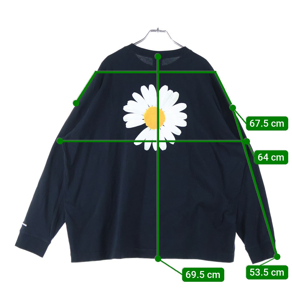NIKE(ナイキ) ×peaceminusone NRG CF L/S T-SHIRT ピースマイナスワン ロゴ刺繍長袖Tシャツ ブラック DR0097-010