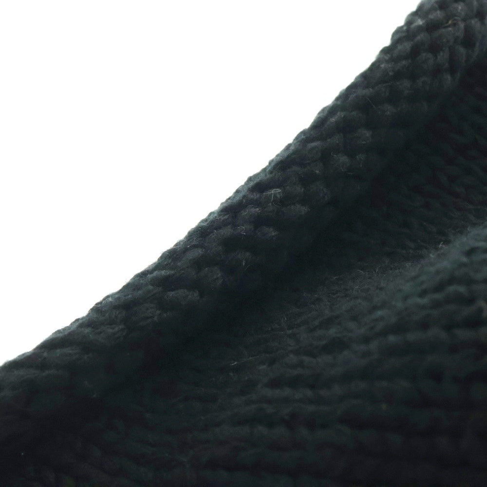 CHROME HEARTS(クロムハーツ) BEANIE CASH クロスパッチ カシミヤ ニットキャップ ビーニー 帽子 ブラック