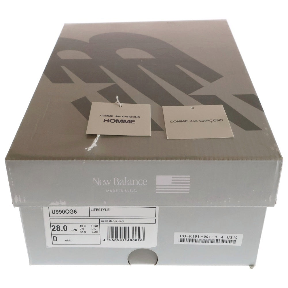 New Balance(ニューバランス) U990CG6 ×Comme Des GARCONS HOMME 990V6 コムデギャルソンオム メッシュ ローカットスニーカー ブラック US10/28cm U990CG6