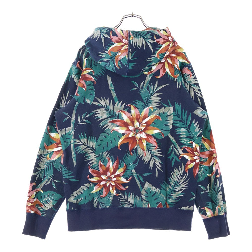 SUPREME(シュプリーム) 12SS Floral Pullover フローラル プルオーバー 総柄 スウェットパーカー ネイビー/グリーン