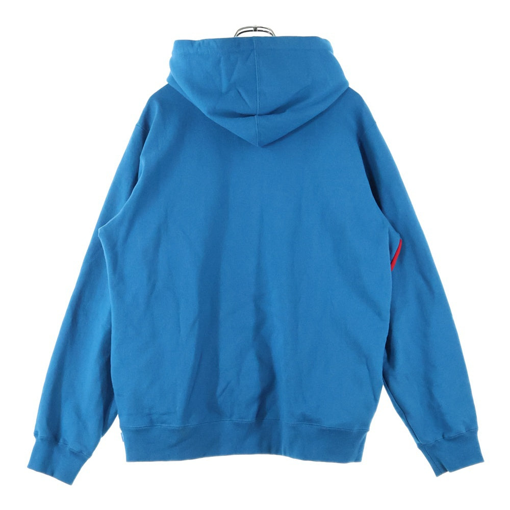 SUPREME(シュプリーム) 18SS Diagonal Hooded Sweatshirt ダイアゴナルロゴ プルオーバーパーカー フーディ ブルー