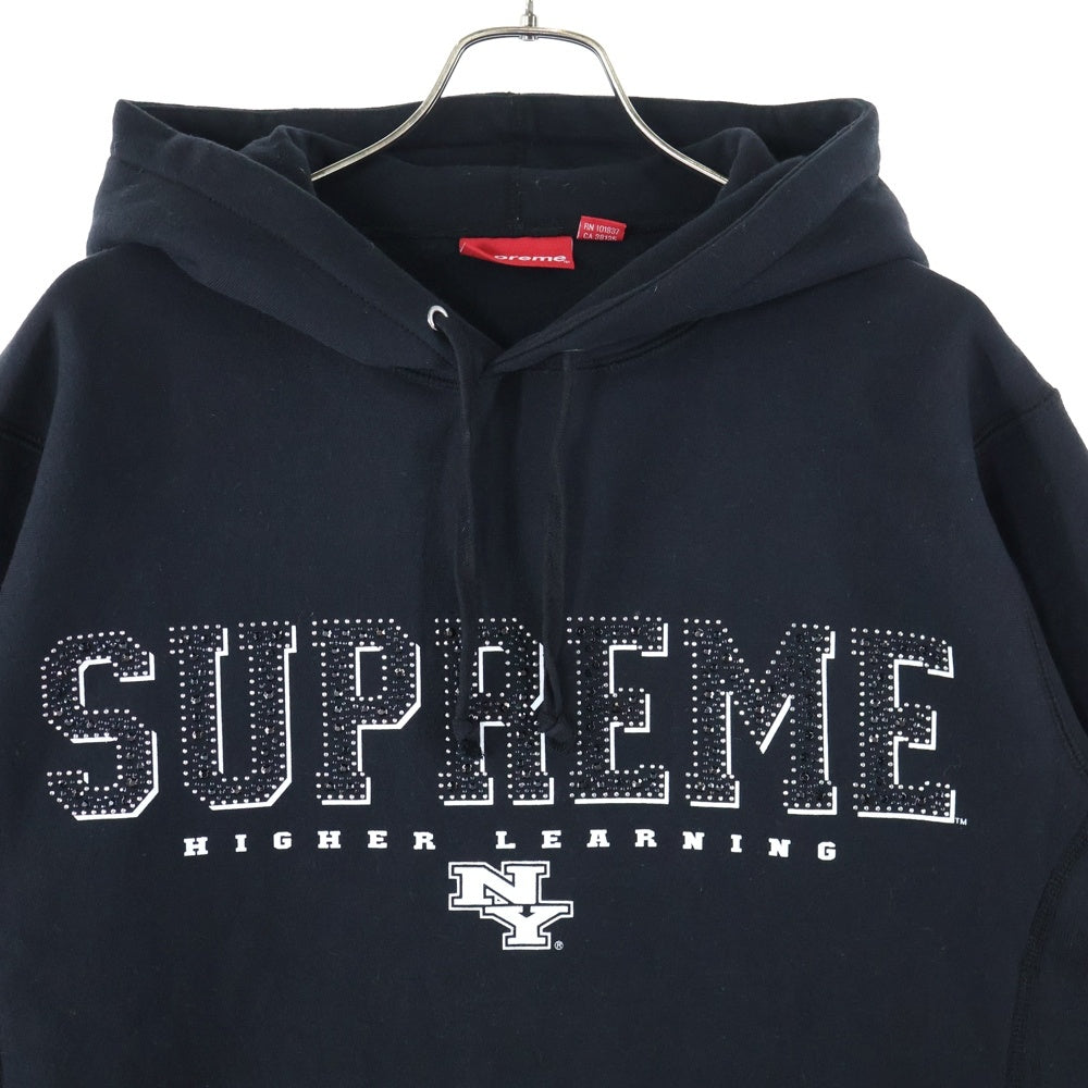 SUPREME(シュプリーム) 20SS Gems Hooded Sweatshirt ジェムロゴ プルオーバーパーカー フーディ ブラック