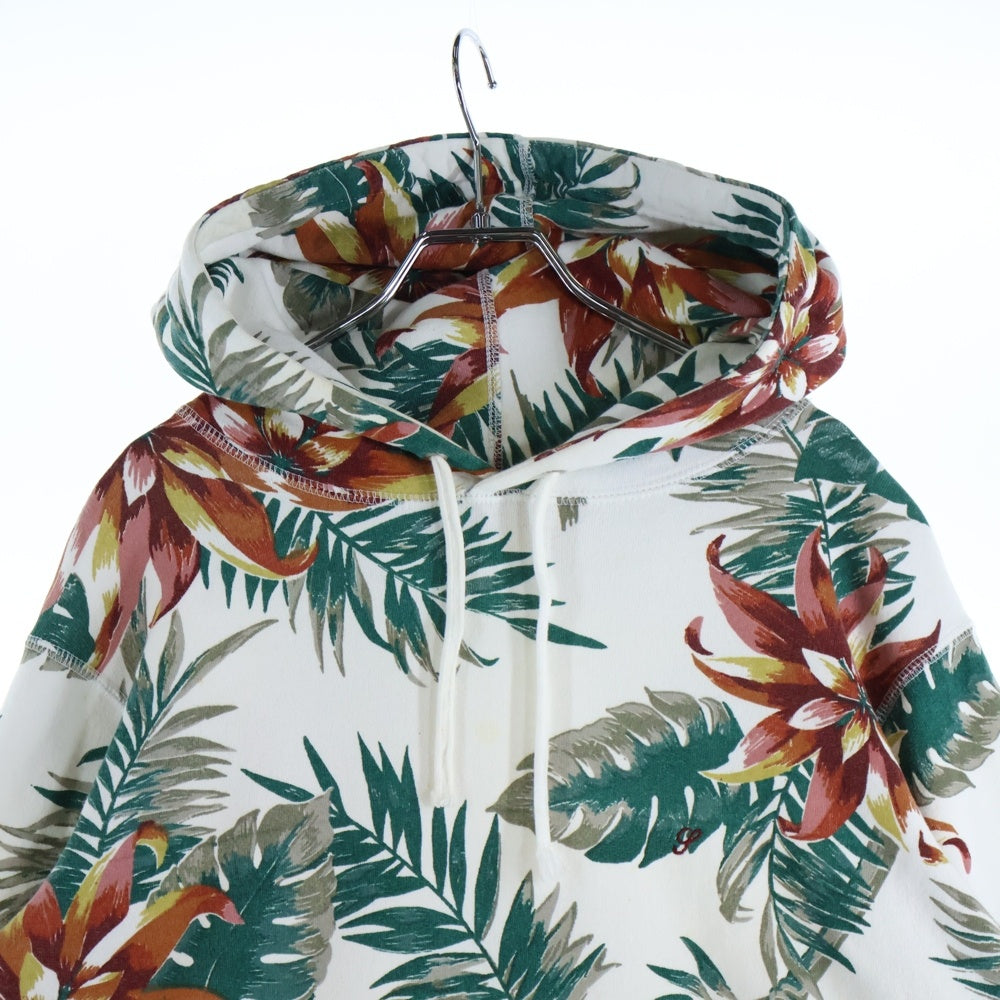SUPREME(シュプリーム) 12SS Floral Pullover フローラル プルオーバー 総柄 スウェットパーカー ホワイト/グリーン