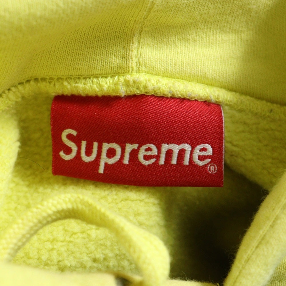 SUPREME(シュプリーム) 18SS Diagonal Hooded Sweatshirt ダイアゴナルロゴ プルオーバーパーカー フーディ イエロー