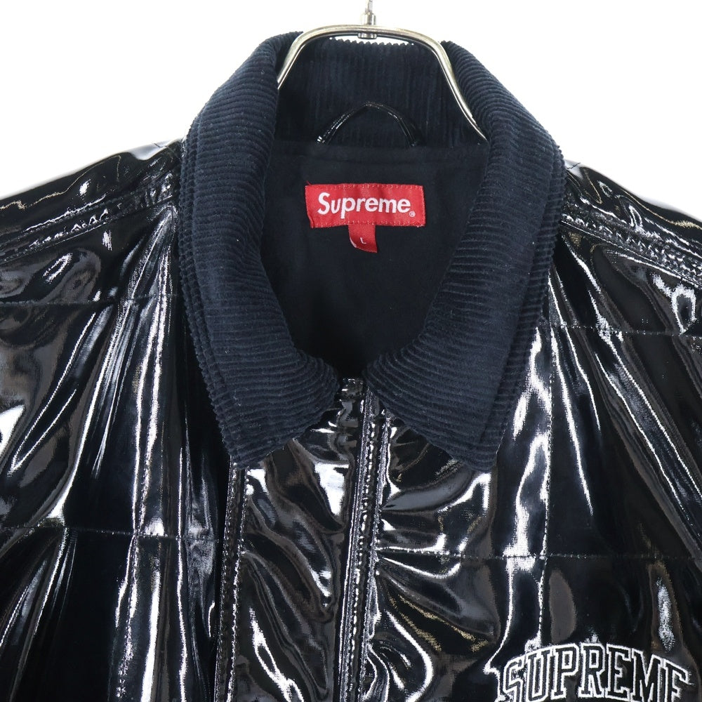 SUPREME(シュプリーム) 18SS Quilted Patent Vinyl Work Jacket