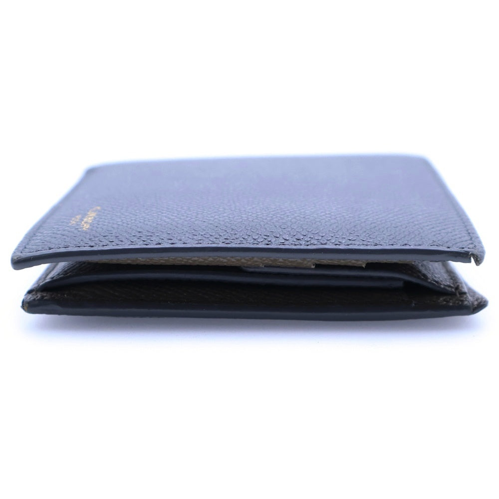 GIVENCHY(ジバンシィ) 4CC COIN POCKET GUNMETAL WALLET 二つ折り財布 ネイビー