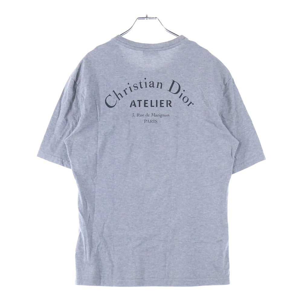Dior HOMME(ディオールオム) Atelier Printed Tee アトリエ プリント Tシャツ カットソー グレー 863J621I2712