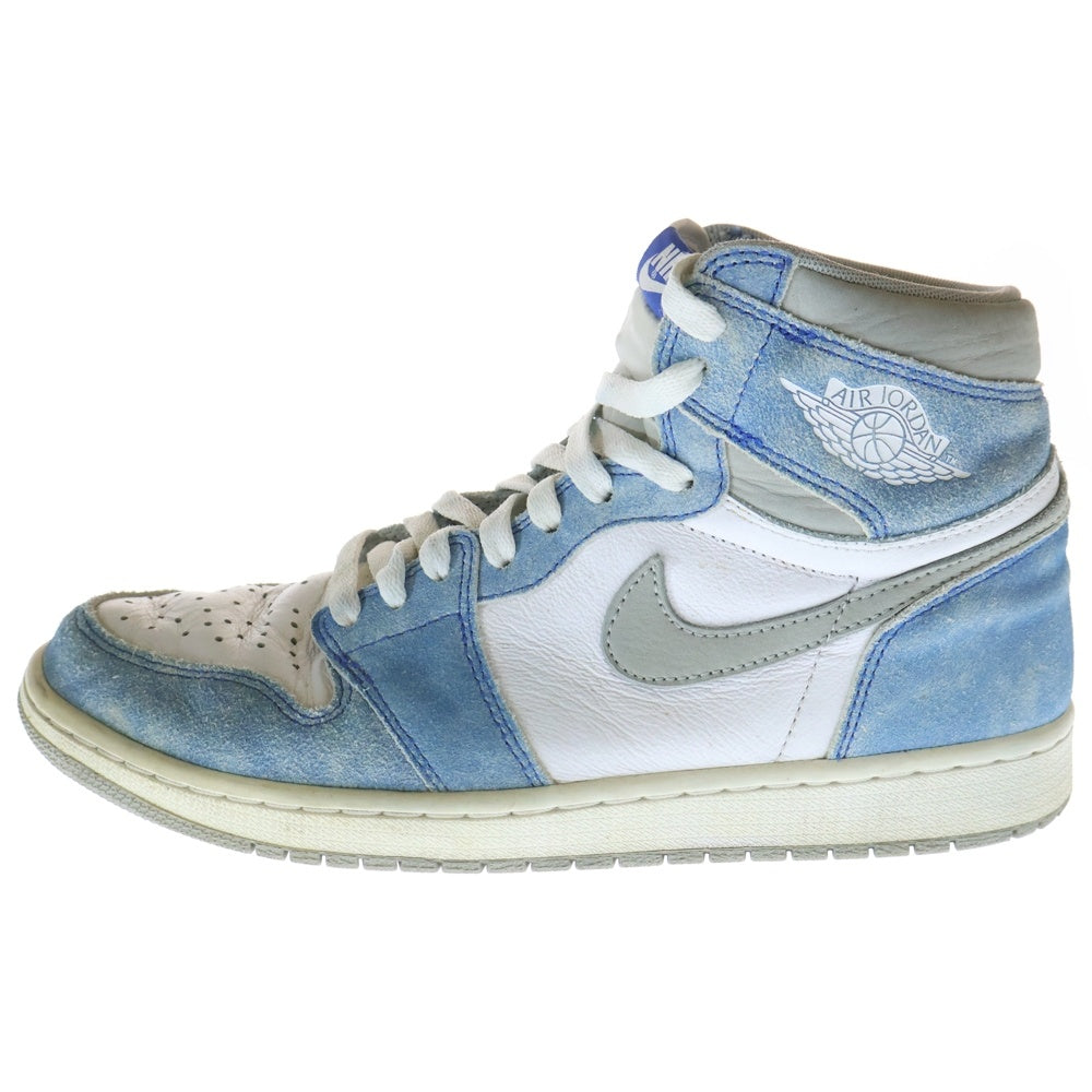 NIKE(ナイキ) AIR JORDAN 1 Hyper Royal エアジョーダン 1 ハイパーロイヤル ハイカットスニーカー US9/27cm ホワイト/ブルー 555088-402