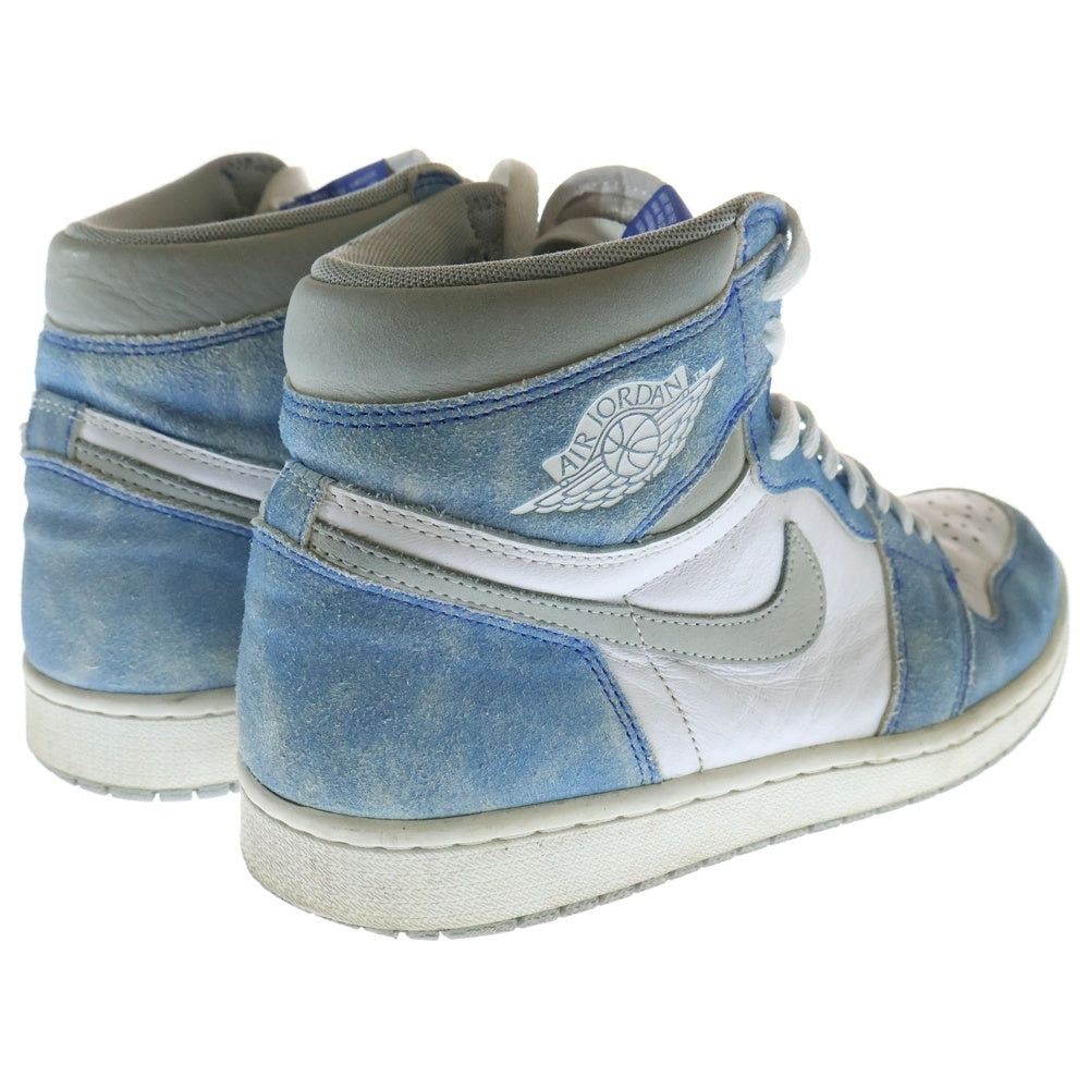 NIKE(ナイキ) AIR JORDAN 1 Hyper Royal エアジョーダン 1 ハイパーロイヤル ハイカットスニーカー US9/27cm ホワイト/ブルー 555088-402
