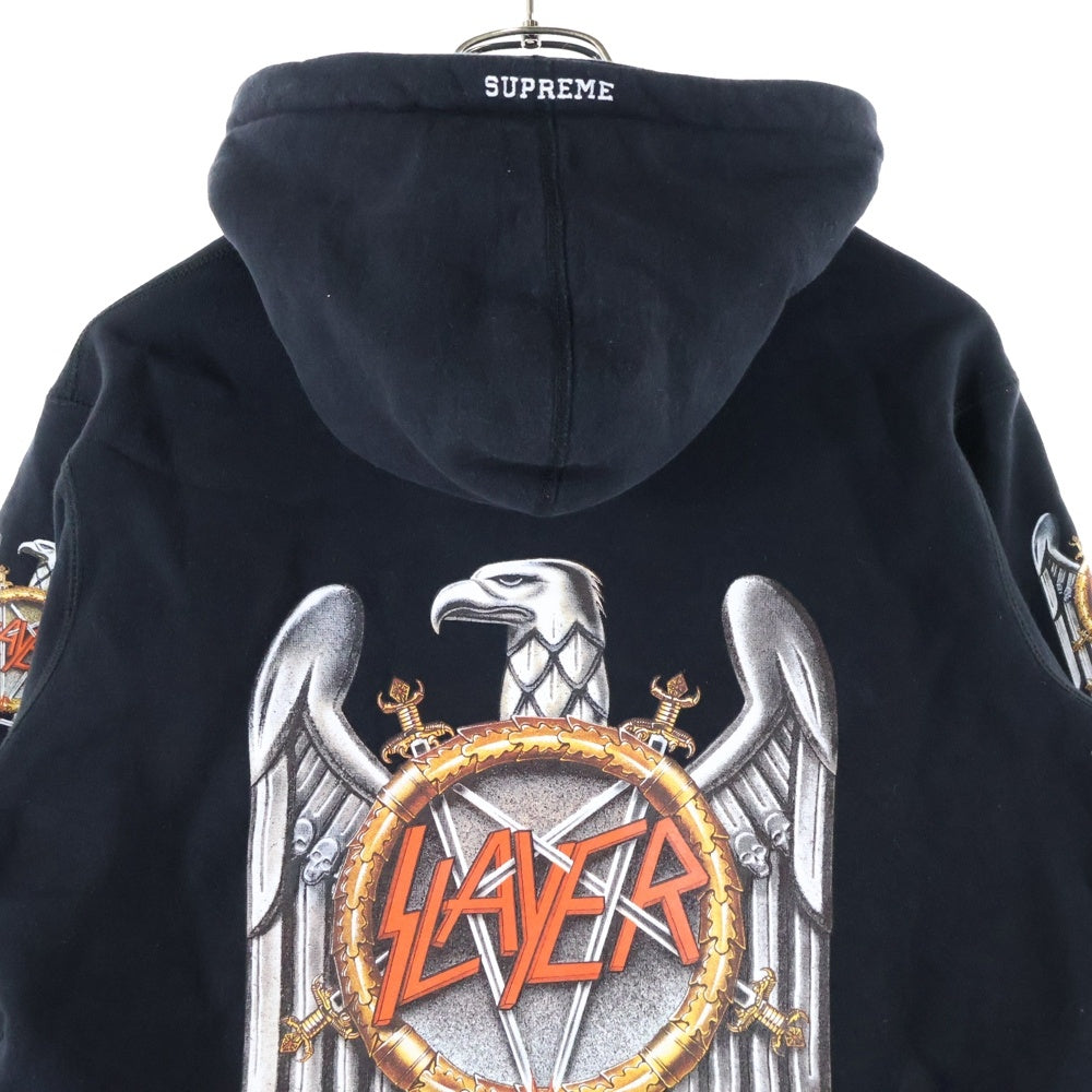SUPREME(シュプリーム) 16AW Slayer Eagle Hooded Sweatshirt スレイヤー イーグル プルオーバーパーカー フーディー ブラック