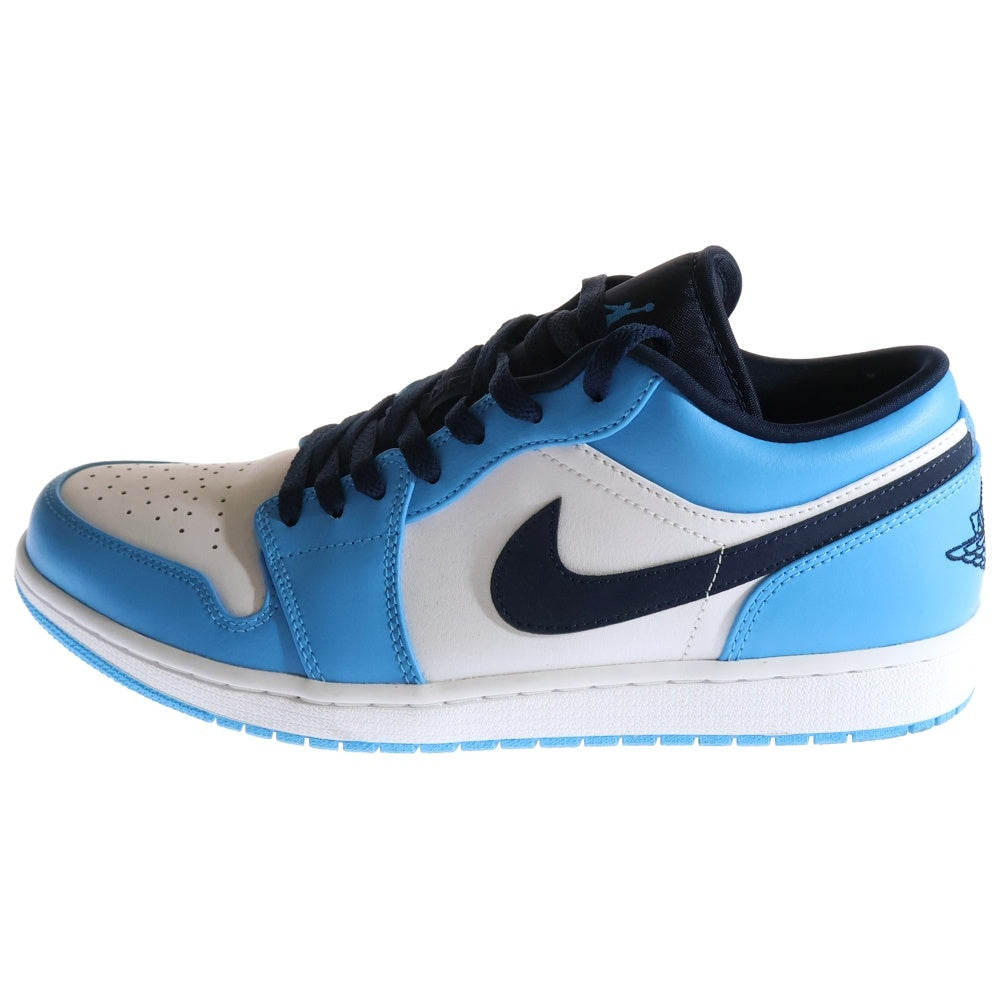 NIKE(ナイキ) AIR JORDAN 1 LOW UNIVERSITY BLUE エアジョーダン1 ユニバーシティ ブルー ローカットスニーカー 553558-144 ブルー/ホワイト US11/29.0cm