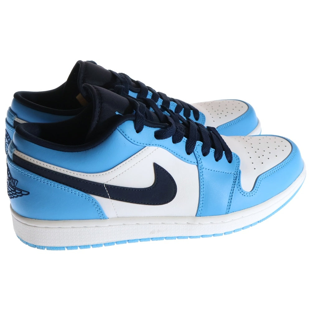 NIKE(ナイキ) AIR JORDAN 1 LOW UNIVERSITY BLUE エアジョーダン1 ユニバーシティ ブルー ローカットスニーカー 553558-144 ブルー/ホワイト US11/29.0cm
