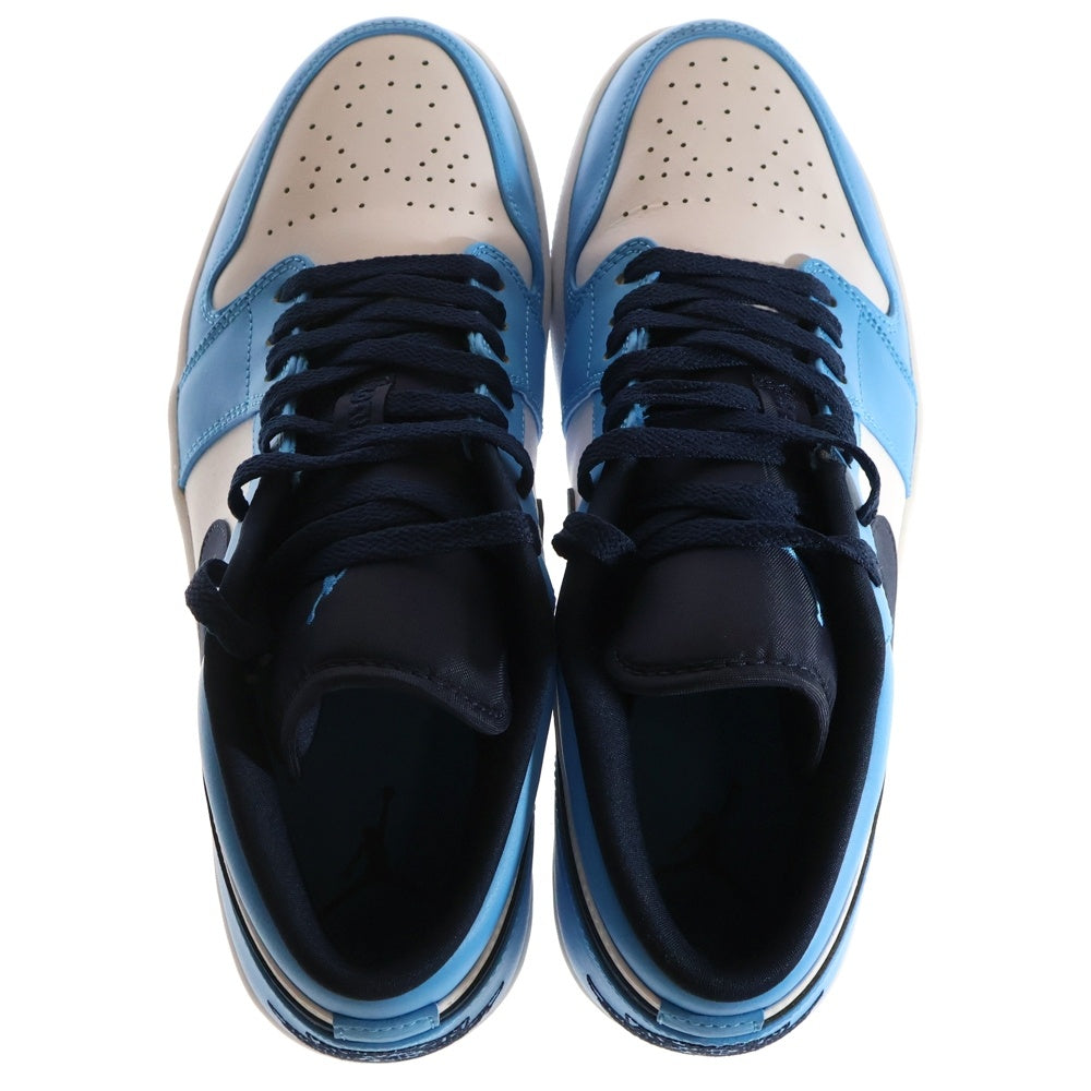 NIKE(ナイキ) AIR JORDAN 1 LOW UNIVERSITY BLUE エアジョーダン1 ユニバーシティ ブルー ローカットスニーカー 553558-144 ブルー/ホワイト US11/29.0cm