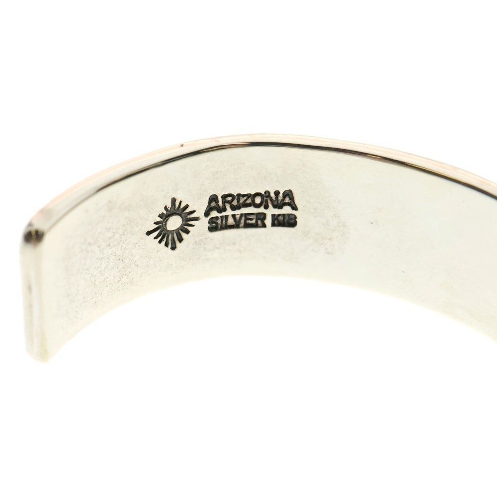 ARIZONA FREEDOM(アリゾナフリーダム) B-1a K18 大太陽神付き 唐草 12mm バングル ブレスレット シルバー/ゴールド