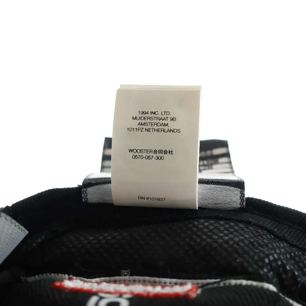 SUPREME(シュプリーム) 24SS ×NEW ERA Futura Cap ニューエラ フーチュラ ロゴ刺繍 6パネル ベースボールキャップ 帽子 ブラック