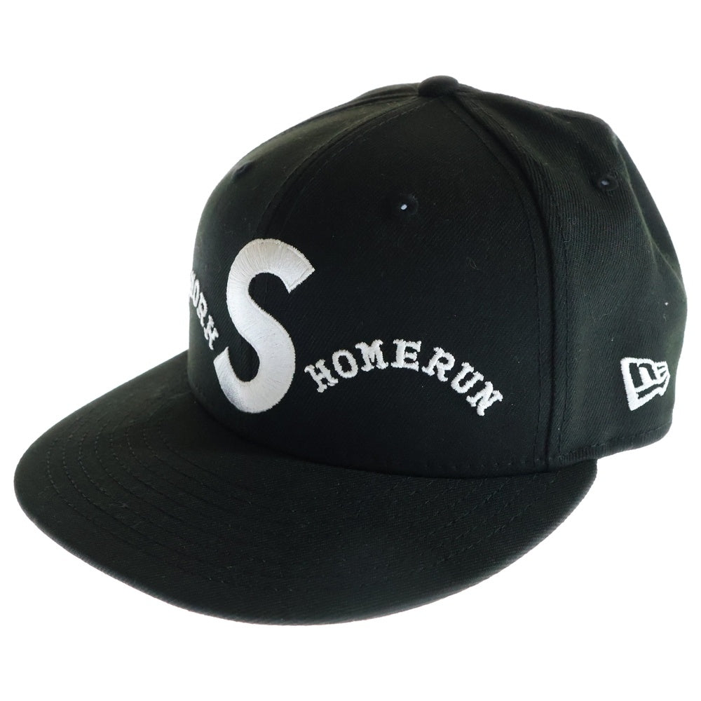 SUPREME(シュプリーム) 25SS ×HOMERUN S Logo New Era ホームラン ニューエラ Sロゴ 6パネル ベースボールキャップ 帽子 ブラック