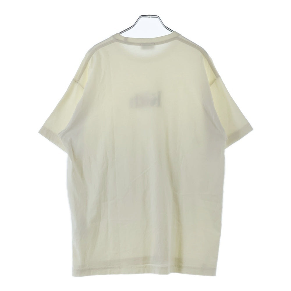 KITH(キス) フラワープリント フロントロゴ クルーネック 半袖Tシャツ カットソー ホワイト 21-071-060-0026-2-0