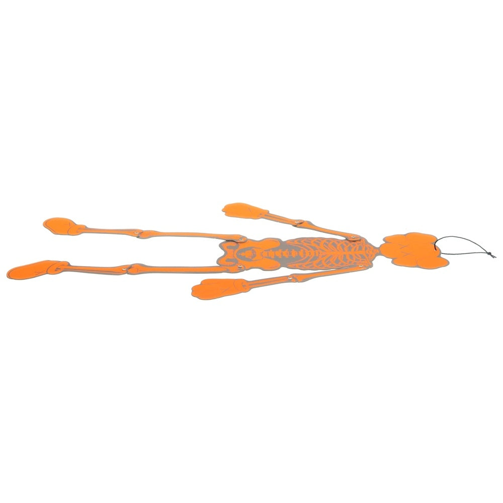 Original Fake(オリジナルフェイク) 21AW × KAWS HALLOWEEN SKELETON BOARD CUTOUT ORNAMENT カウズ ハロウィン限定 スケルトン ボード カットアウト オーナメント オレンジ