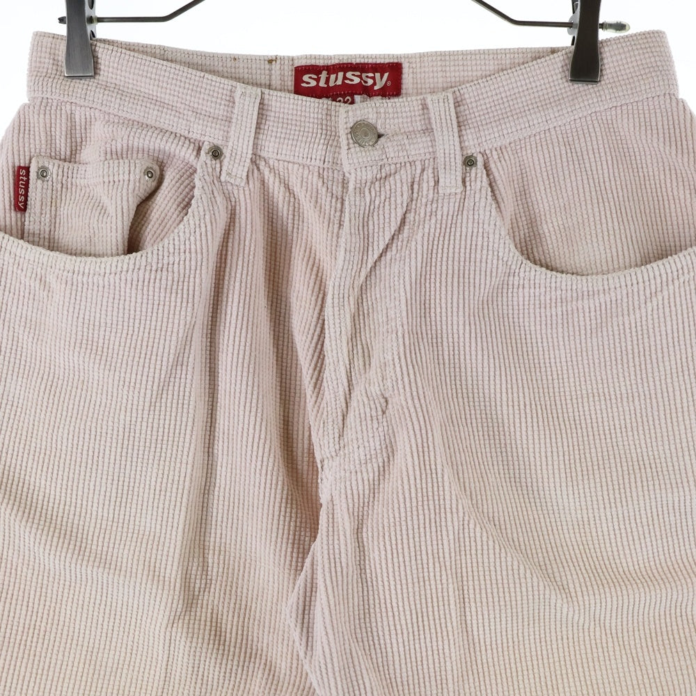 STUSSY(ステューシー) 90s OLD STUSSY オールドステューシー 赤タグ コーデュロイ ハーフパンツ ショーツ ベージュ