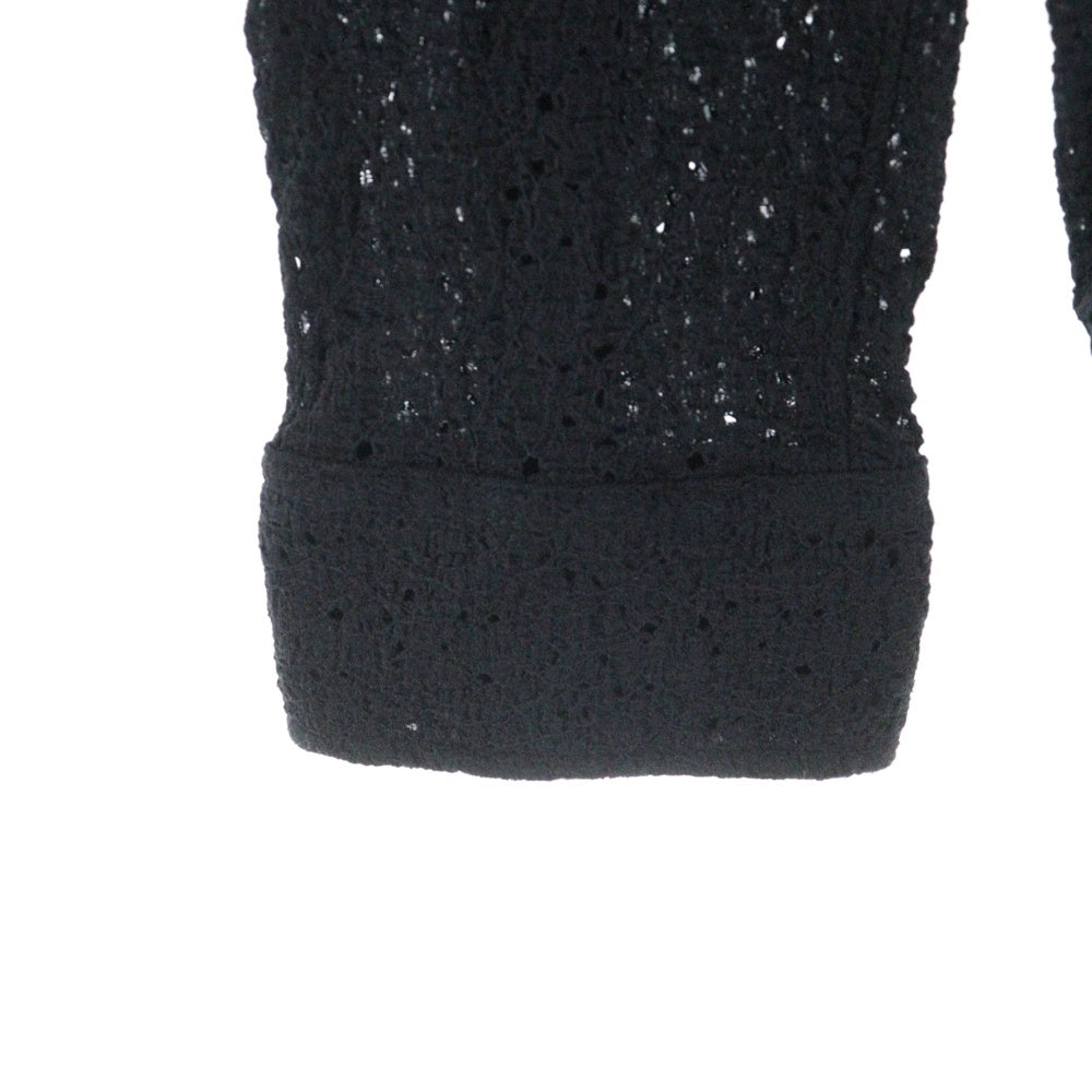 STUSSY(ステューシー) LACE L/S SHIRT レース メッシュ 長袖シャツ ブラック 1110301