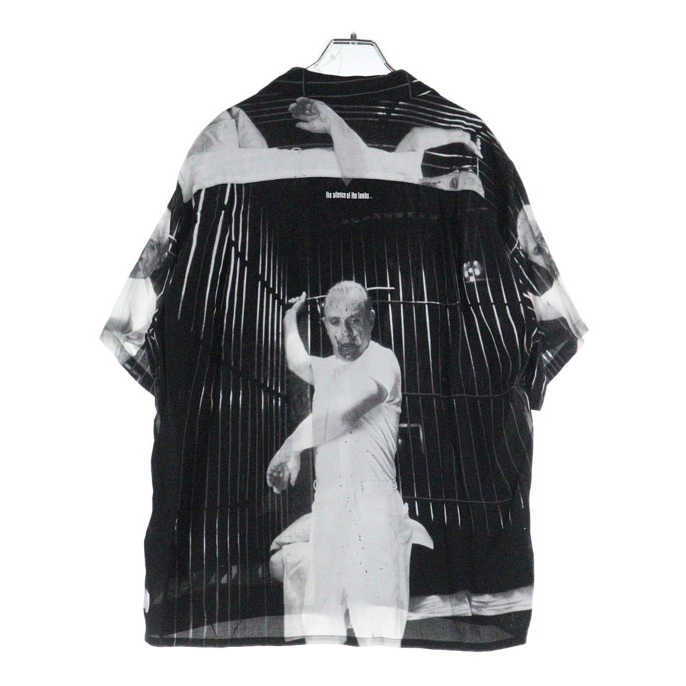WACKO MARIA(ワコマリア) 21SS THE SILENCE OF THE LAMBS S/S HAWAIIAN SHIRT 羊たちの沈黙 オープンカラー ハワイアン 半袖シャツ ブラック