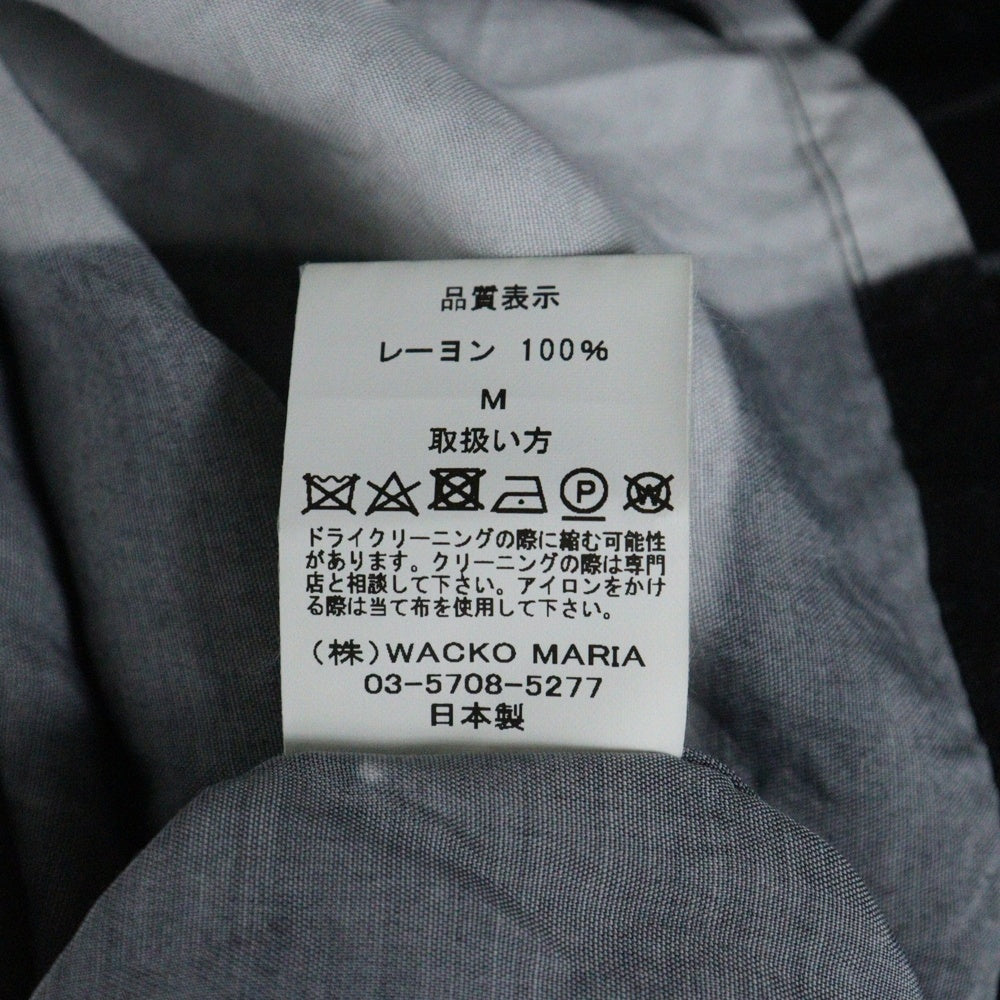 WACKO MARIA(ワコマリア) 21SS THE SILENCE OF THE LAMBS S/S HAWAIIAN SHIRT 羊たちの沈黙 オープンカラー ハワイアン 半袖シャツ ブラック