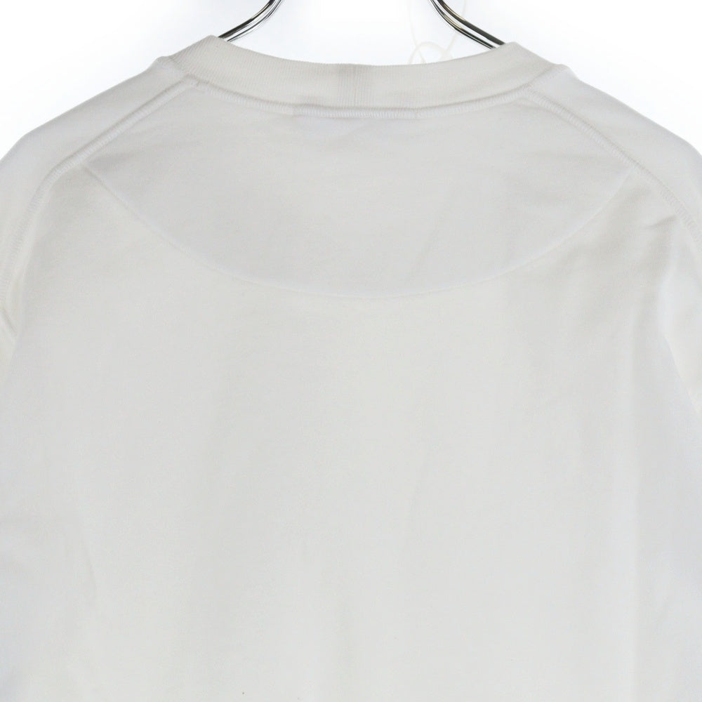 STONE ISLAND(ストーンアイランド) GARMENT DYED SWEATSHIRT ガーメントダイ アームロゴワッペン クルーネック スウェットトレーナー ホワイト