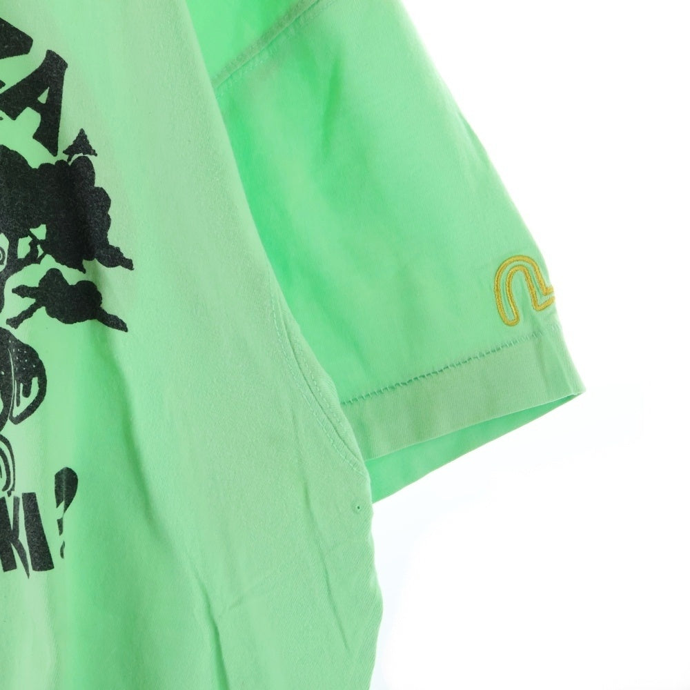 EVISU(エビス) フロント PIZZA バック カモメ プリント 半袖 カットソー Tシャツ