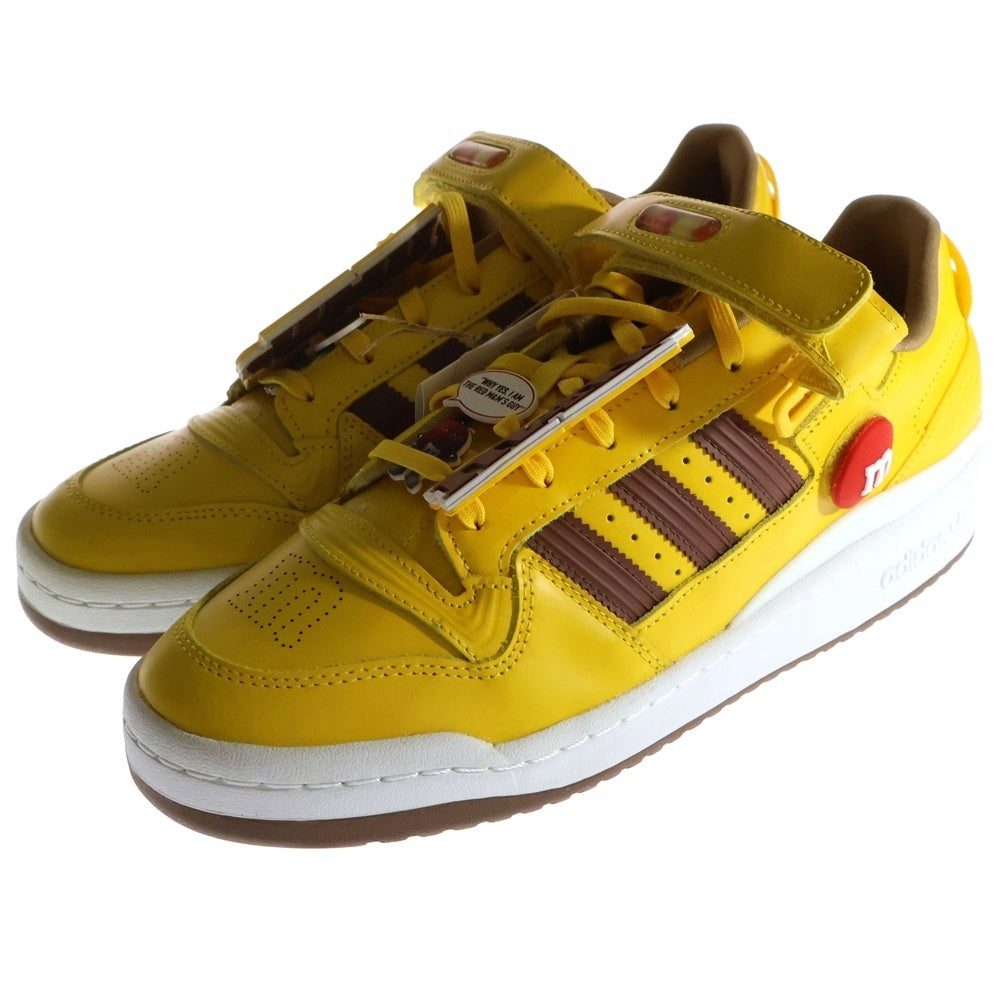 adidas(アディダス) ×M&MS FORUM LOW エムアンドエムズ フォーラム ローカットスニーカー イエロー US8.5/26.5cm GY1179