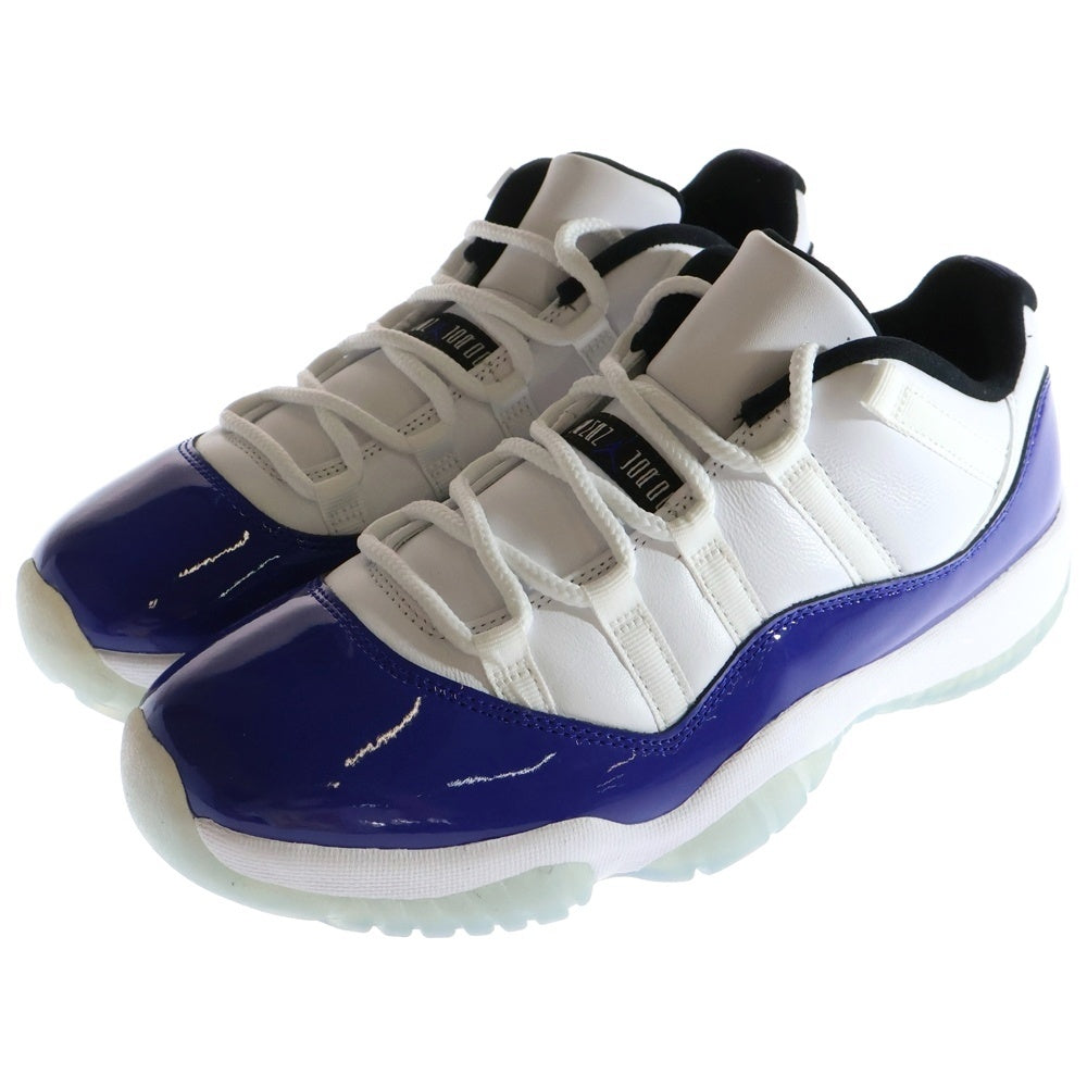 NIKE(ナイキ) WMNS AIR JORDAN RETRO 11 LOW エアジョーダンレトロ11 ローカットスニーカー ホワイト/ブルー US10.5/27.5cm AH7860-100