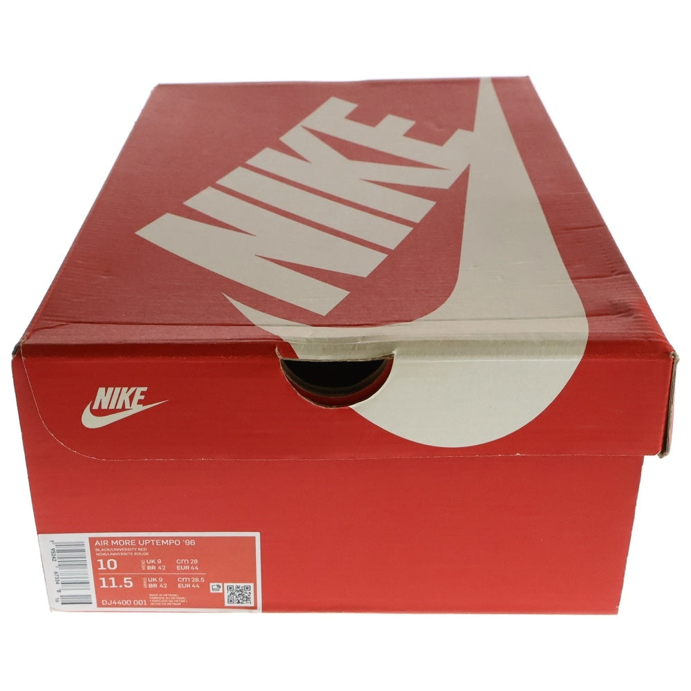 NIKE(ナイキ) AIR MORE UPTEMPO 96 エアモアアップテンポ ハイカットスニーカー ブラック/レッド/ネイビー US10/28cm DJ4400-001