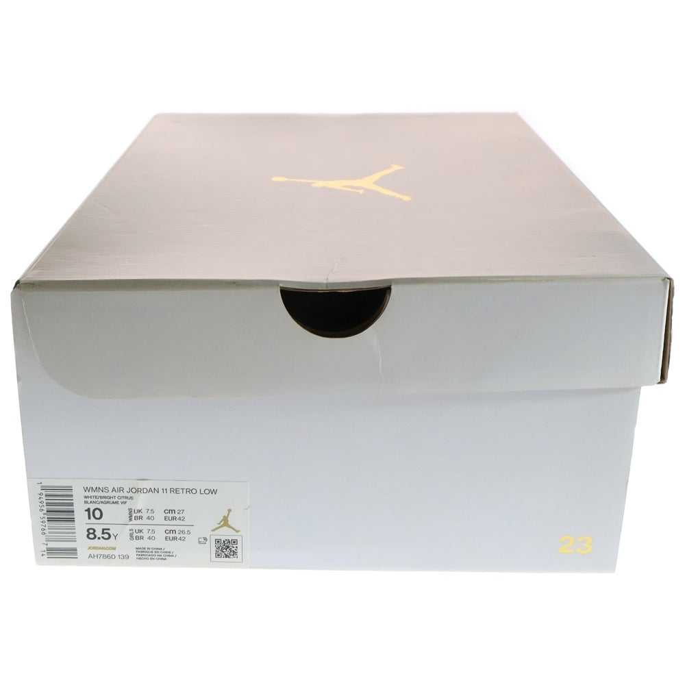 NIKE(ナイキ) Air Jordan 11 Low エアジョーダン ローカットスニーカー ホワイト/オレンジ US10/27cm AH7860-139