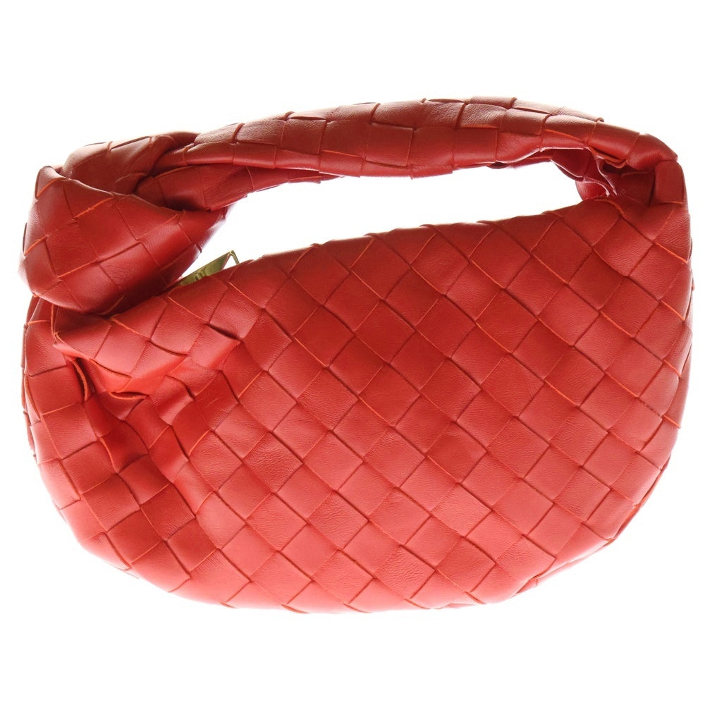 BOTTEGA VENETA(ボッテガヴェネタ) ミニ ジョディ レザー イントレチャート ハンドバッグ レッド レディース 651876