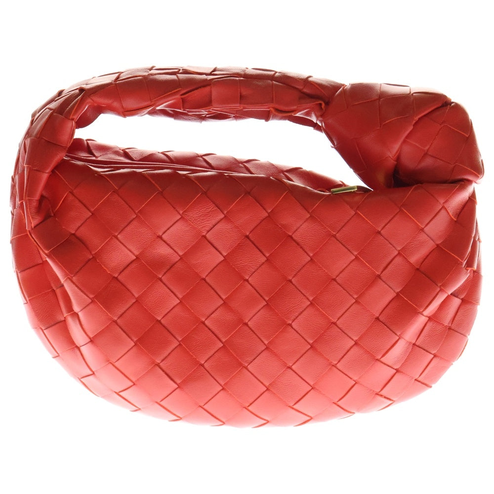 BOTTEGA VENETA(ボッテガヴェネタ) ミニ ジョディ レザー イントレチャート ハンドバッグ レッド レディース 651876